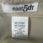 East 5th  Y2K Linen Blend Lagenlook Beach Coastalgirl Workwear Capsule Top Medium Photo 1
