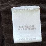 St. John  Mock Turtleneck Sleeveless Sweater decorative metal buttons Black L Photo 5