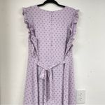 Clover & Sloane Purple Swiss Dot Cottage Core Ruffled Mini Dress Womens 22 Girly Size undefined Photo 6