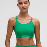 Lululemon  Flow Y Mid-Support Bra *B/C Cup Raceway Green Size 8 Photo 0