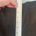 Women's Brown Plaid Straight Leg Crop Pants Size 16 Photo 5