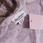 Juicy Couture Shawl Wrap Cover Up Beige Pink Logo Monogrammed Fringe Soft Blend Photo 3