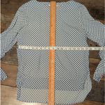 Philosophy Republic Clothing S Blue Polka Dot Long Sleeve Blouse Photo 3