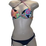 Recco Size M brazilian floral print bikini set. New With Tags Pink Size M Photo 0