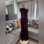 🌸AMTIOUS Nora feather Dress ✨ Purple Size M Photo 4