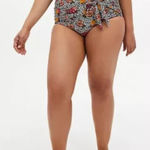 Torrid  LEOPARD FLORAL HIGH WAIST TIE-FRONT‎ WRAP SWIM BOTTOM SIZE 0 Photo 0