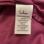 Lulus Perfect Duo Coral Red and Purple Color Block Bodycon Mini Dress Size Large Photo 5