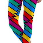 LOUDMOUTH Captain Thunderbolt Leggings Size Large Red Photo 0