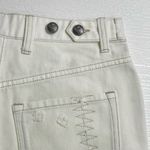 NEW SER.O.YA Mid Rise Jean Short Sz 26 Cut Off White Denim Distressed Destroyed Photo 2