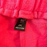 SheIn  Curve Womens Pink Drawstring Elastic Waist Shorts Crinkled 2XL Photo 2