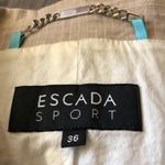 Escada Sport Vintage 90s Vest Safari Vibes Button Front Pockets Khaki Light Grey Photo 10