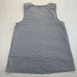 Habitat Sleeveless Top Gingham Checkered Button Accent Casual Comfy Size L READ Photo 8