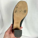 Coach  Brady Slingback Sandal Sz 6 Black Leather Peep Toe Shoes Neutral Photo 5