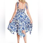 Alexis  x‎ Target Women’s XS Sleeveless Elegant Floral Midi Cocktail Blue Dress Photo 1