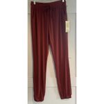 Paper + Tee  Jogger Pants Lightweight Drawstring Pockets Rust Coral Color Size S Photo 0