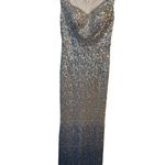 Ever Pretty  silver to blue sparkly maxi prom dress Photo 8
