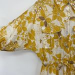 Hello Molly  Cabernet Shirt Dress Mini Yellow White Floral Print NEW Womens XS Photo 5