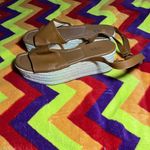 ZARA  PLATFORM WEDGE LEATHER SANDALS Photo 7