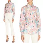 ETRO Milano Printed Button Front Shirt, Size 46 NEW w/Tag Retail $590 Pink Photo 1