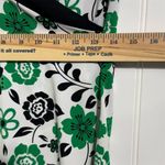 Studio Y Vintage Y2K  Top Small Green Floral Surplice Faux Wrap Made in USA Photo 4