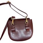 A New Day burgundy faux fur crossbody purse Photo 5