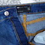 ASOS High Rise Lift and Contour Jean Shorts Mid Blue Stretch US 6 UK 10 Shortie Photo 4