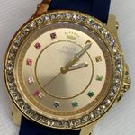 Juicy Couture women watch gold tone rhinestones all stainless steel running Photo 2