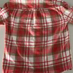 Simply Southern Pink/White/Beige Flannel Shirt Photo 4