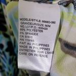 TRIBAL Medium Blue, Yellow, Black Crossover, Cap Sleeve, Midi Dress Blue Photo 4