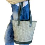 CELINE TOTE BAG IN MACADAM CANVAS & LEATHER GRAY SIGNATURE PRINT TOTE BAG Photo 0