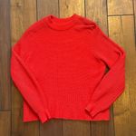 Pull & Bear  Cherry Red Ribbed Knit Sweater Photo 0