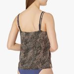 Seafolly Standard Printed Sleeveless Cami Cover Up Tank Top Safari Spot Black Photo 1