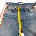 GRLFRND Karolina High Rise Crop Jean Distressed Raw Hem Stripe Revolve Size 26 Photo 4