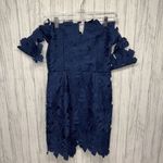 Saylor Womens Size M X FP Dahlia Dress Navy EUC Photo 2