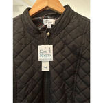 kim rogers  True Black Quilted Puffer Vest Size‎ Medium NWT Photo 1