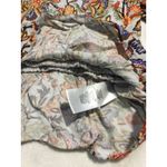 Tahari  Floral Print Mock Neck Puff Sleeve Peplum Blouse M M Photo 3