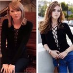 Reformation NEW AVALON GOTH BLACK LONG SLEEVE VELVET LACEUP BODYSUIT TOP M Photo 2