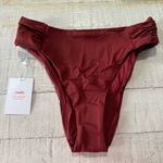 ANDIE Swim the Ruched Side Bottom NWT size XS in Truffle Bikini Swimsuit Photo 2