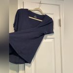 J.Crew NWOT  Size M Navy Blue Vintage Cotton Short Sleeve V Neck Tee Shirt Photo 3