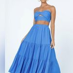 Princess Polly  Allie Set Blue Women’s 2 Tube Top and Maxi Skirt Bright Blue Photo 0