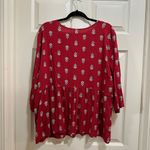 Old Navy vneck 3/4 length sleeve peplum hem boho blouse size XXL Photo 5