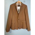 NWT J. Crew Regent Blazer Wool Flannel Brown Size 14 Photo 1
