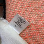 Milly  Neon Orange Black Exposed Zipper Linen Blend Mini Skirt Size 12 Photo 4