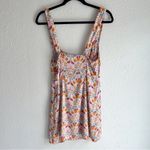 Free People  Sasha Mini Dress Ivory Floral Combo Sz Medium Photo 4