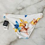 Bar III Side Tab Hipster Bikini Bottoms Size S White Floral Iris New Photo 4