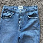AGOLDE Riley High Rise Button Fly Jeans Denim Designer Distressed Womens 26 Photo 4