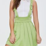 Forever 21  junior small black and white suspender dress zips on side adjustable Photo 1