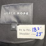 Alice Hope Moto Jacket Black Zip Up Blazer Career Office Fitted Size M Size M Photo 2