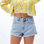 PacSun  Light Wash Mom Jean Shorts Photo 0
