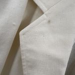 Vintage J.G. Hook Women’s Cream Linen Blend Blazer Jacket Summer Size 8 White Photo 2
